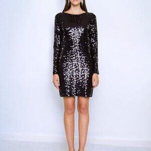 Le Chateau Sequin Jersey Mini‎ Dress - Size Small